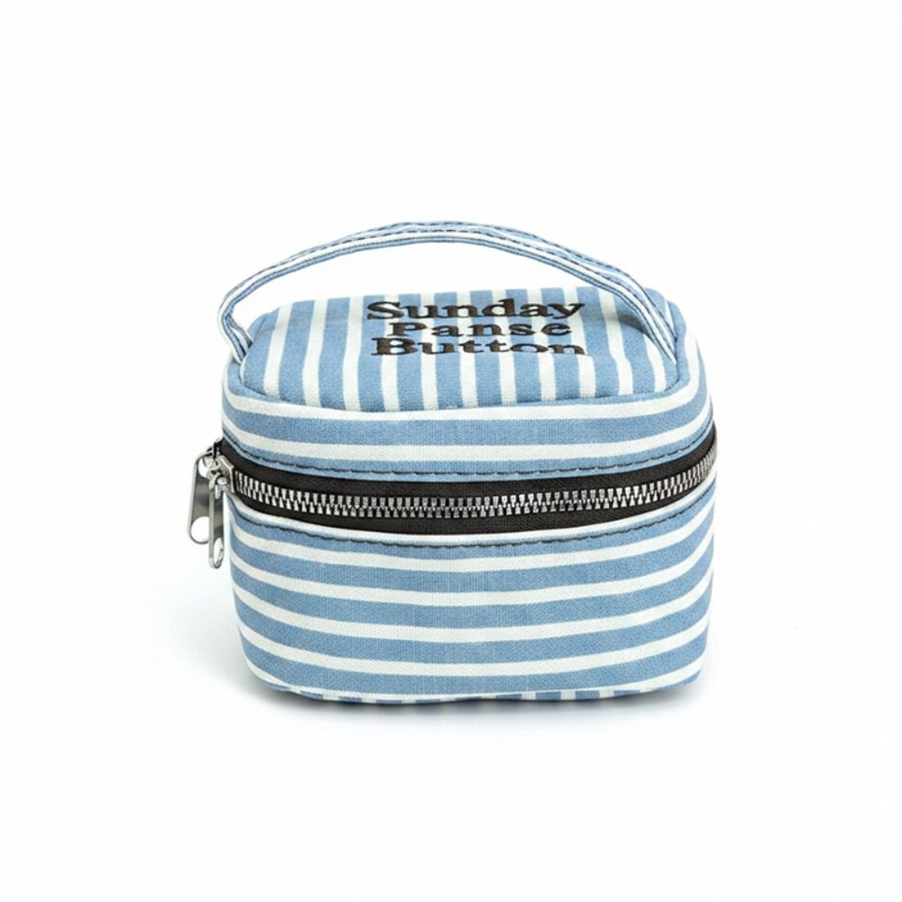 Cosmetic Bags - Boîte de rangement carrée à rayures