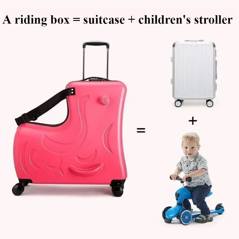Valise à roulettes pour enfant - Kids Ride On Suitcase Scooter avis et prix
